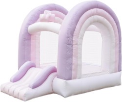 Rainbow Pink & Purple Bounce House