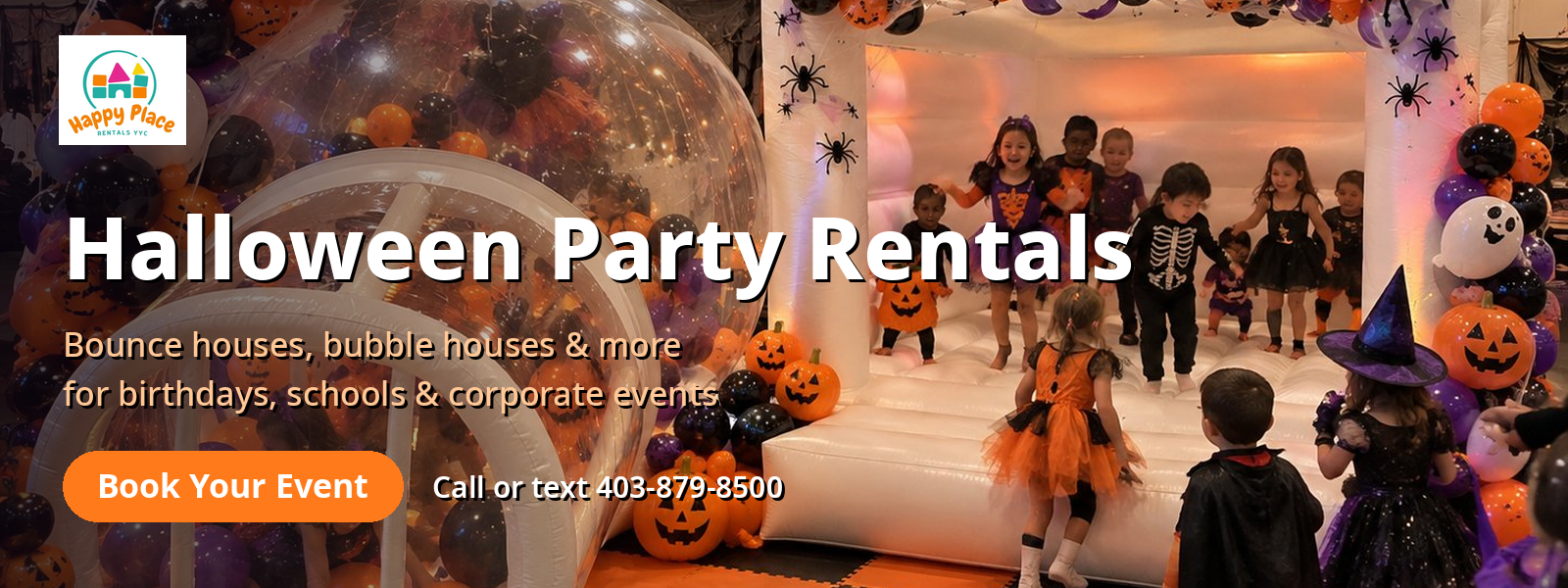 halloween banner real photo mockup Home