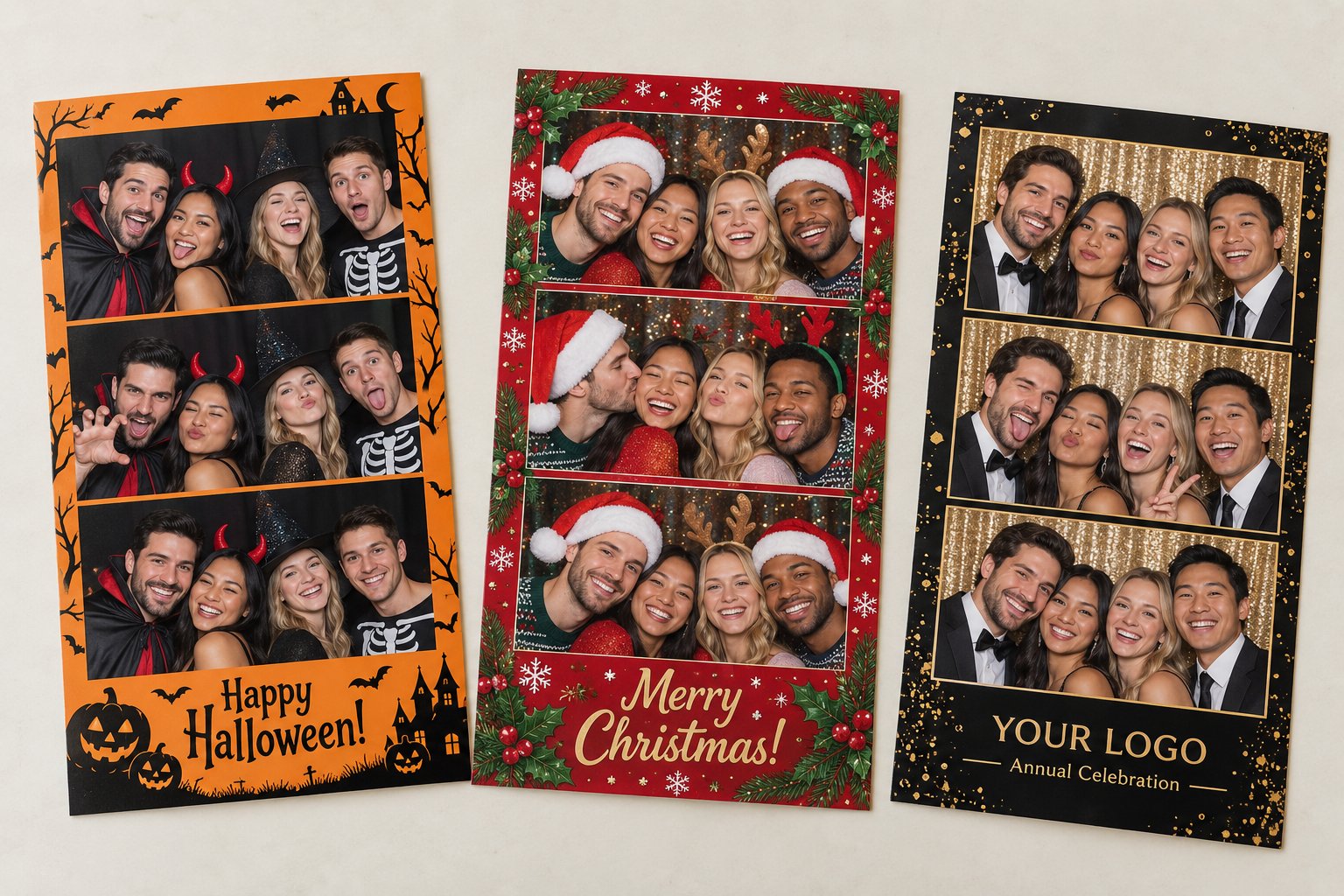 Sample themed photo strips